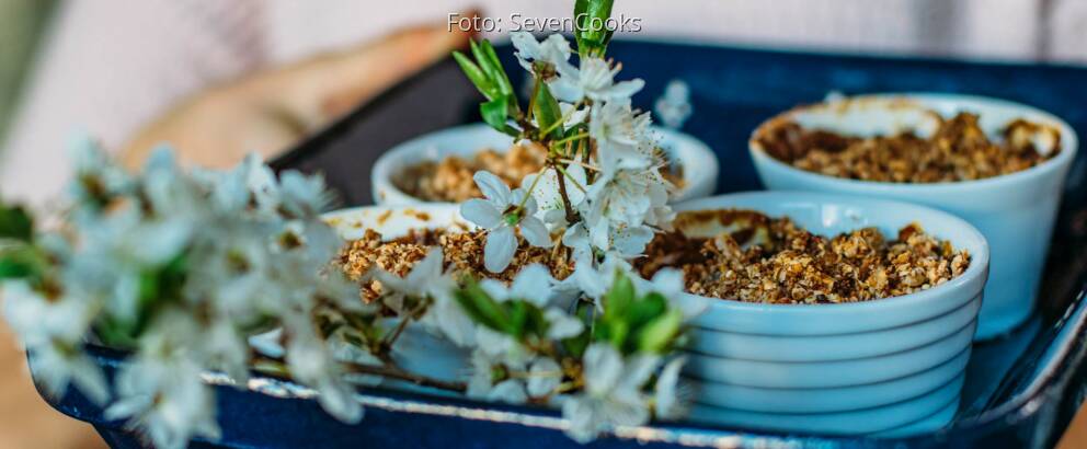 Veganes Rezept: Rhabarber-Crumble vegan 3