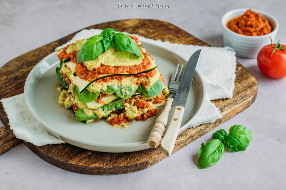 Roh-vegane Zucchini-Lasagne von SevenCooks