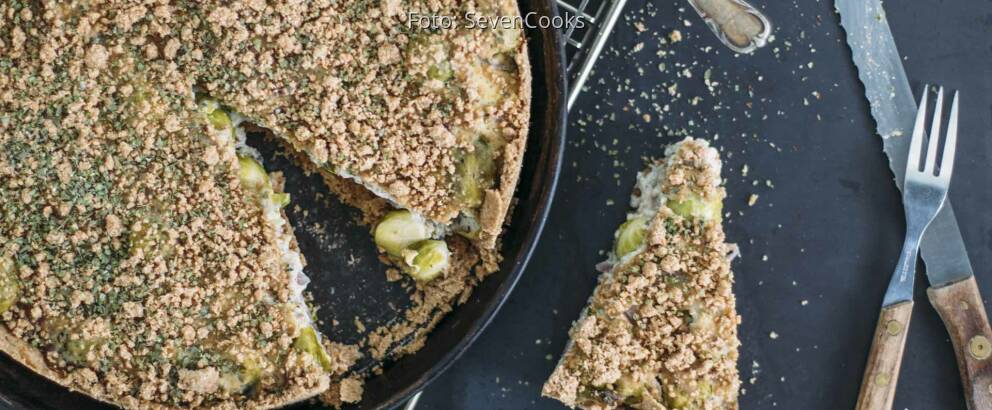 Veganes Rezept: Rosenkohl-Quiche