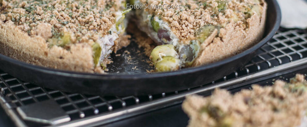 Veganes Rezept: Rosenkohl-Quiche