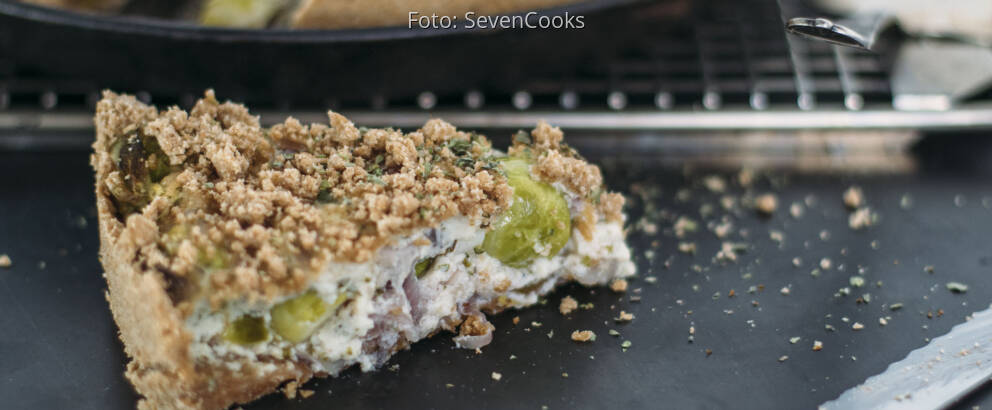 Veganes Rezept: Rosenkohl-Quiche