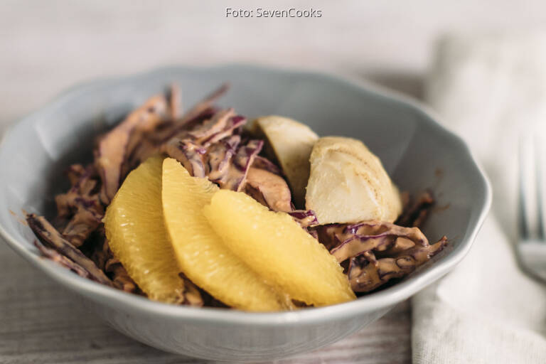 Rotkohlsalat mit Tahin-Dressing von SevenCooks