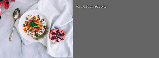 Rezeptbild für "Savory Joghurt mit Harissa Karotten"