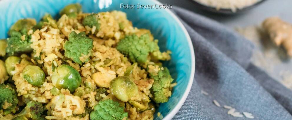 Veganes Rezept: Schnelle asiatische Reispfanne 1