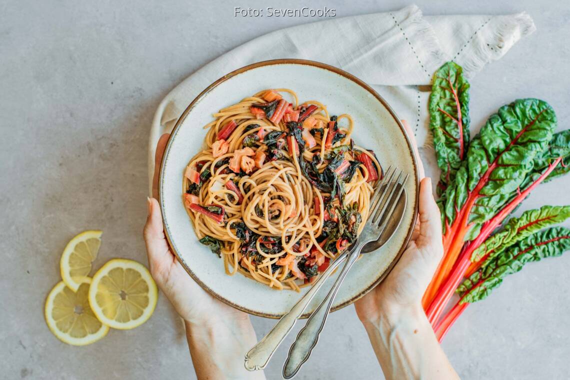 Veganes Rezept: Schnelle Mangold-Spaghetti 3