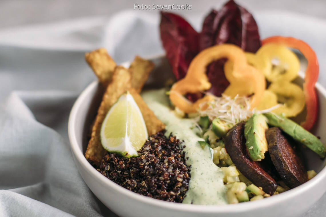 Veganes Rezept: Südamerikanische Quinoa-Bowl