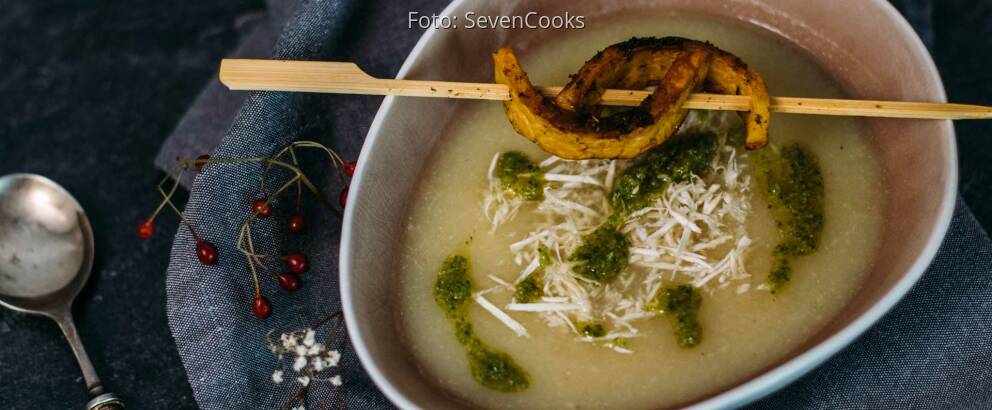 Veganes Rezept: Selleriesuppe mit Tempeh-Sticks 3