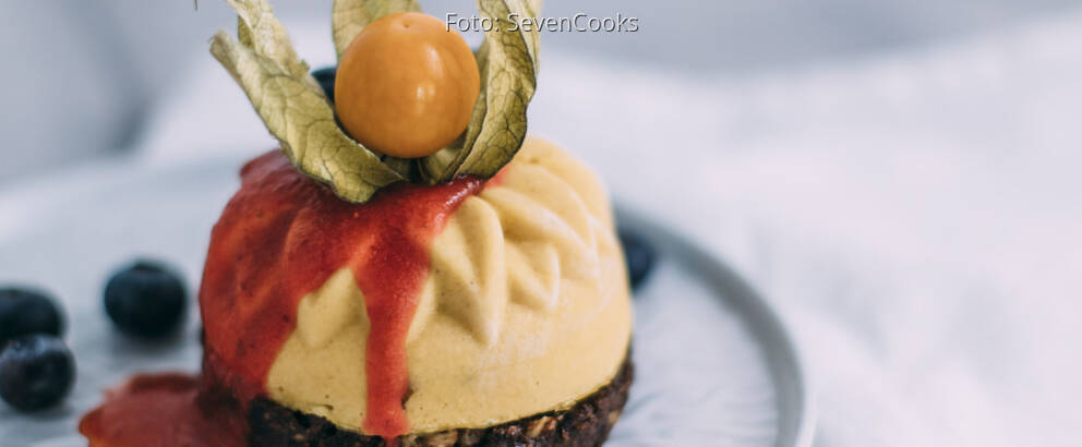 Veganes Rezept: Semifreddo mit Brownie Basis 1