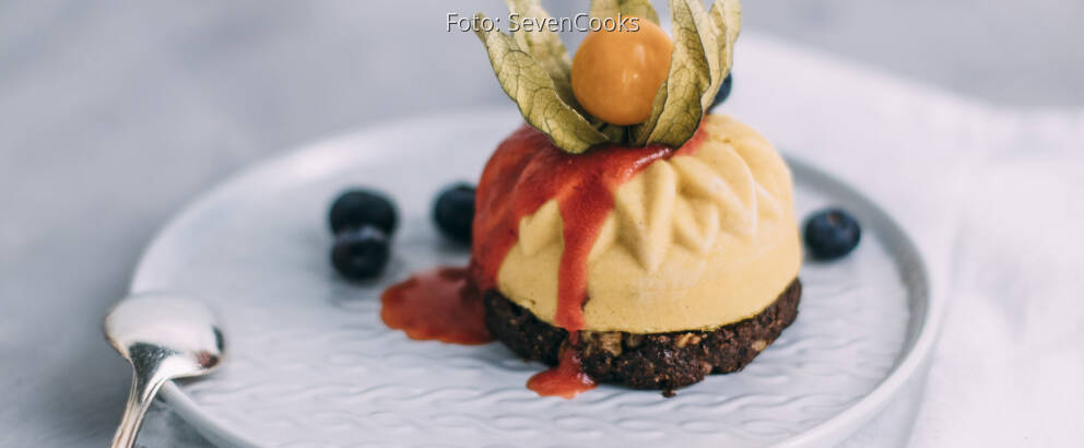 Veganes Rezept: Semifreddo mit Brownie Basis 3