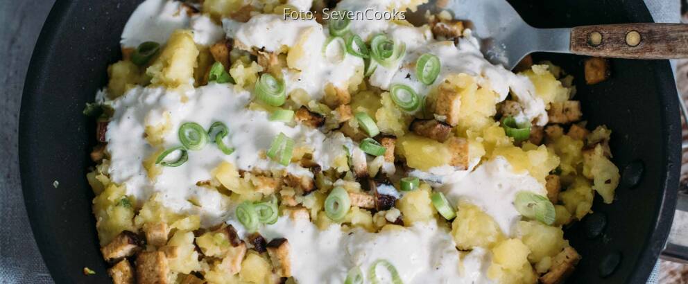 Veganes Rezept: Smashed Potatoes aus der Pfanne