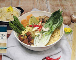 Veganes Rezept: Spaghettini-Suppe thailändische Art