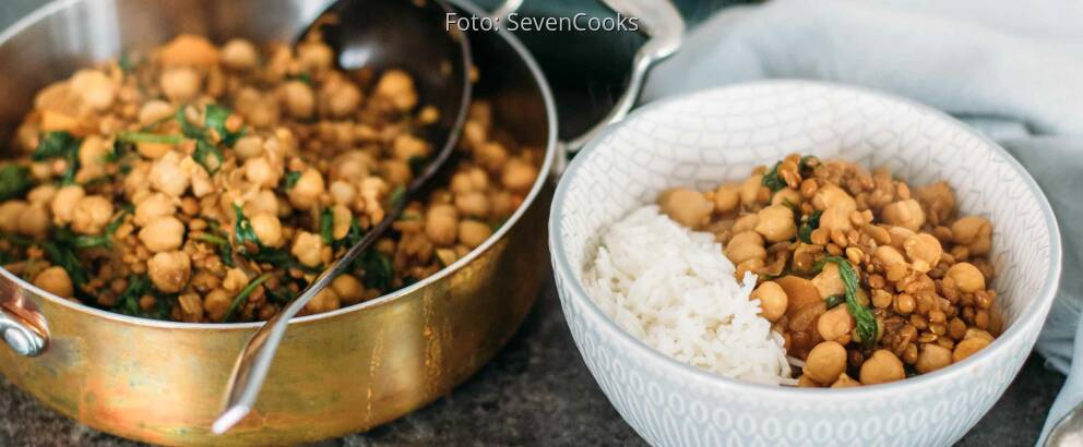 Fertiges Rezept: Spinat Dal mit Kichererbsen 2