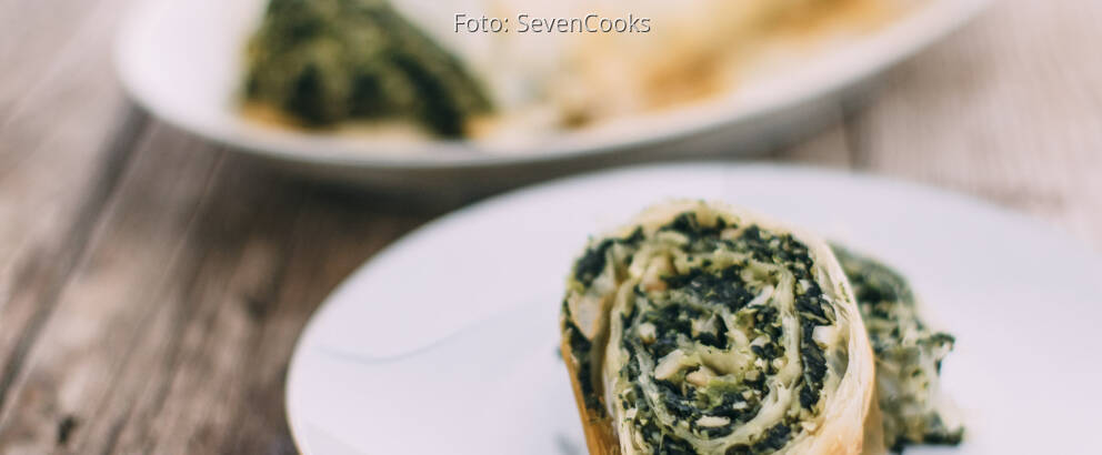 Veganes Rezept: Spinat-Nuss-Strudel
