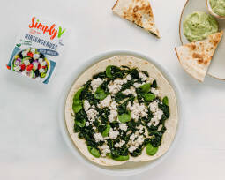 Veganes Rezept: Spinat-Quesadillas mit veganem Feta von Simply V 1