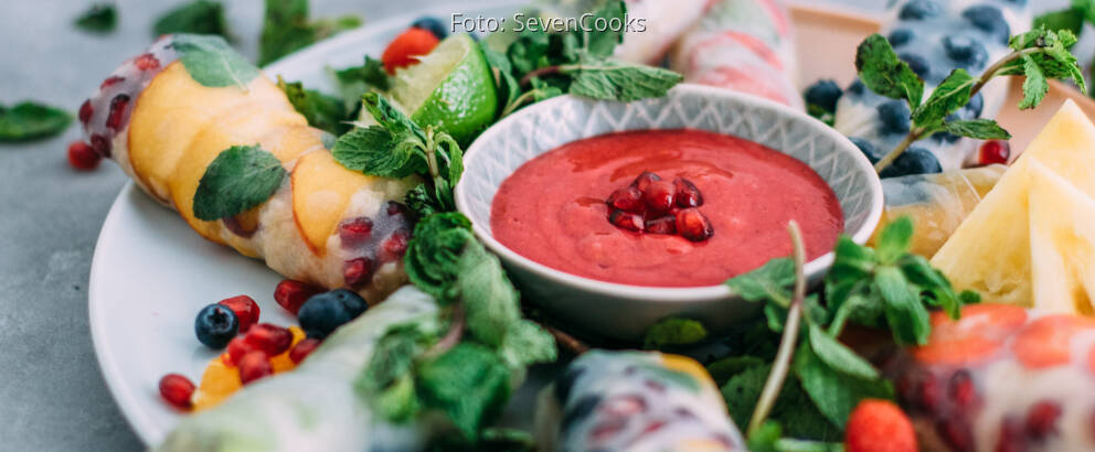 Veganes Rezept: Süße Summerrolls