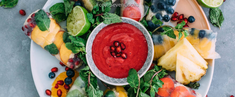 Veganes Rezept: Süße Summerrolls