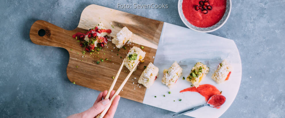 Veganes Rezept: Süßes Sushi