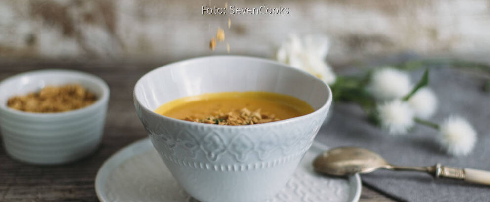 Veganes Rezept: Süßkartoffel-Erdnuss-Suppe 3