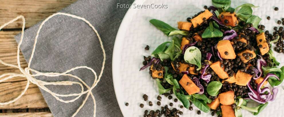 Veganes Rezept: Süßkartoffel-Linsen-Salat_2