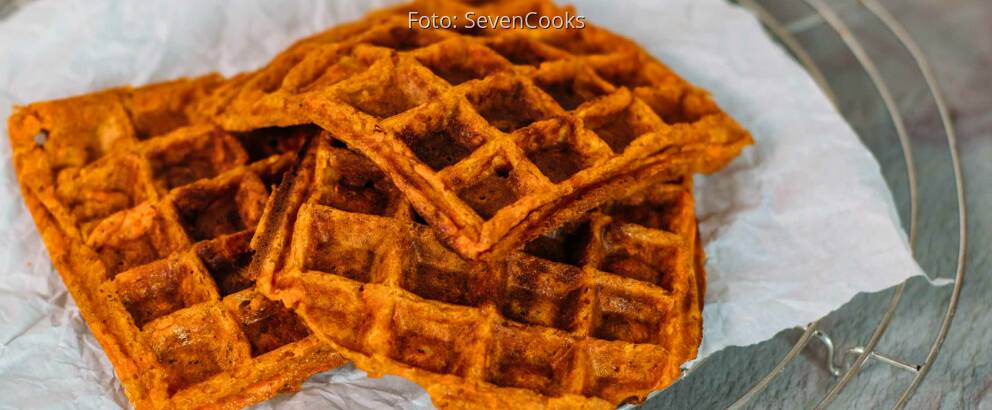 Veganes Rezept: Süßkartoffel-Waffeln mit Ratatouille 3