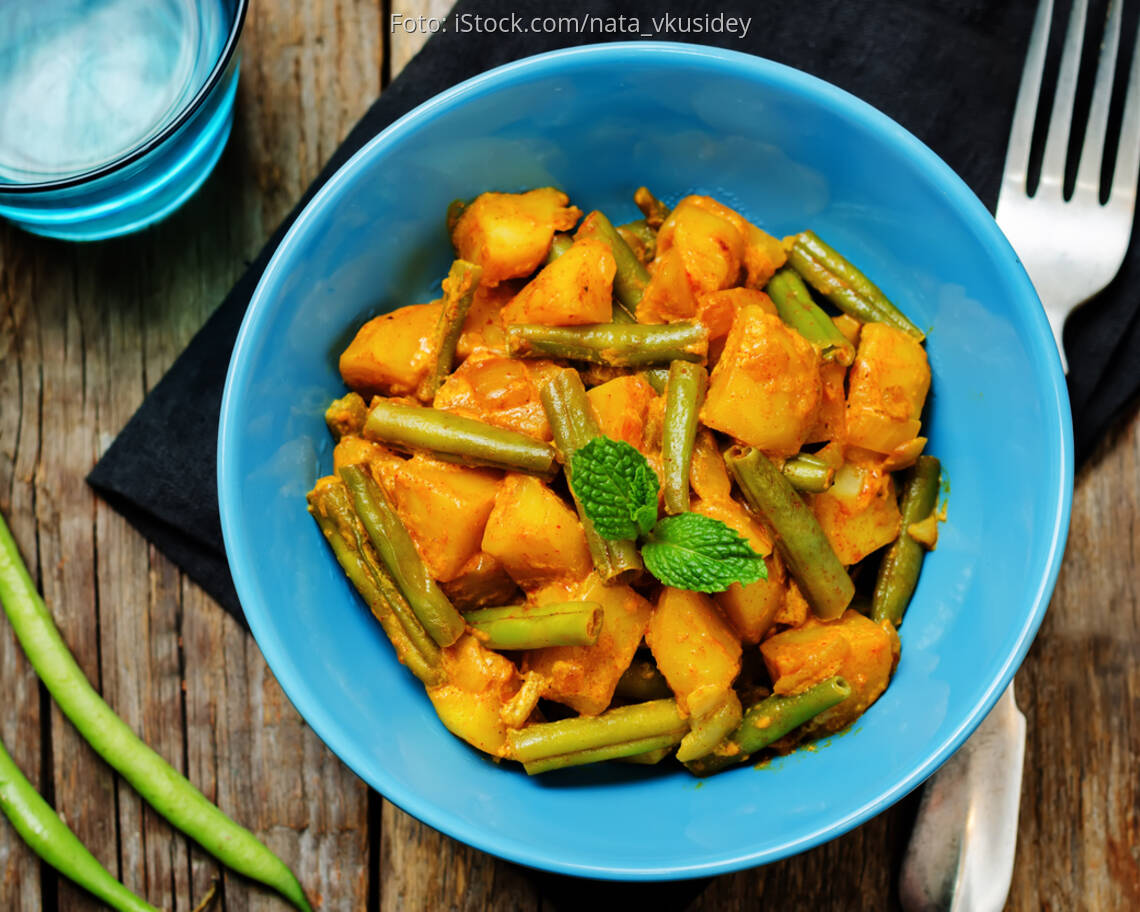 Veganes Rezept: Tofu Kartoffelpfanne