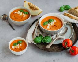 Veganes Rezept: Tomaten-Honigmelonen-Suppe 1