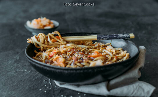 Udon Nudeln Mit Kimchi Sevencooks