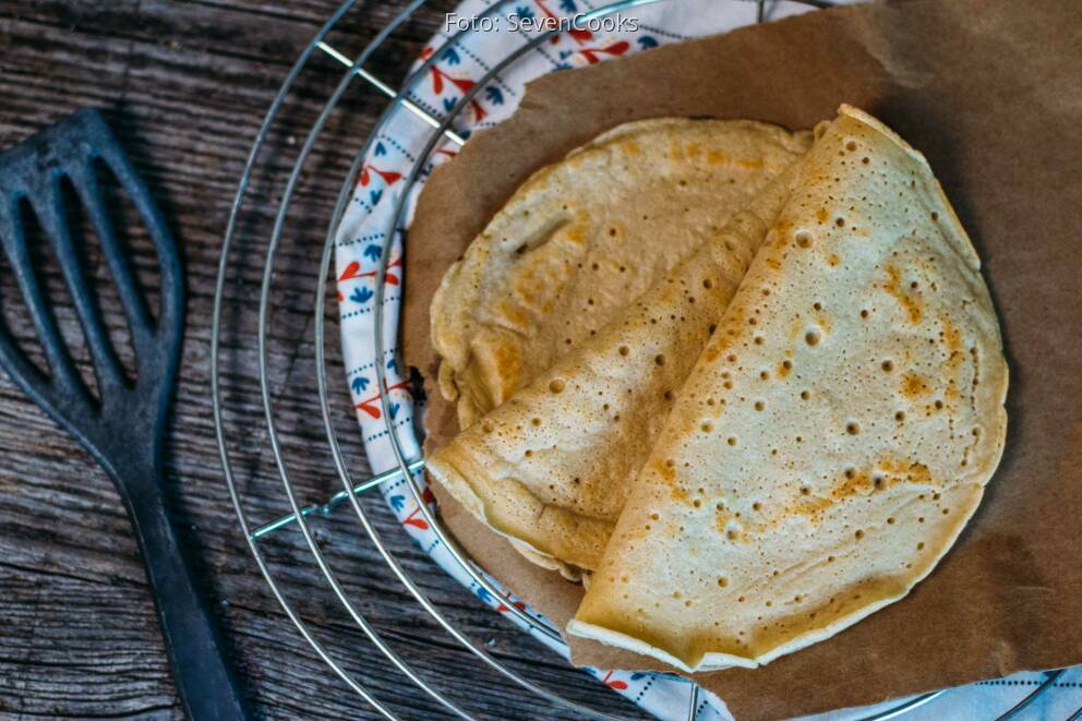 Vegane Pfannkuchen – das schnelle Grundrezept für herzhafte… von SevenCooks