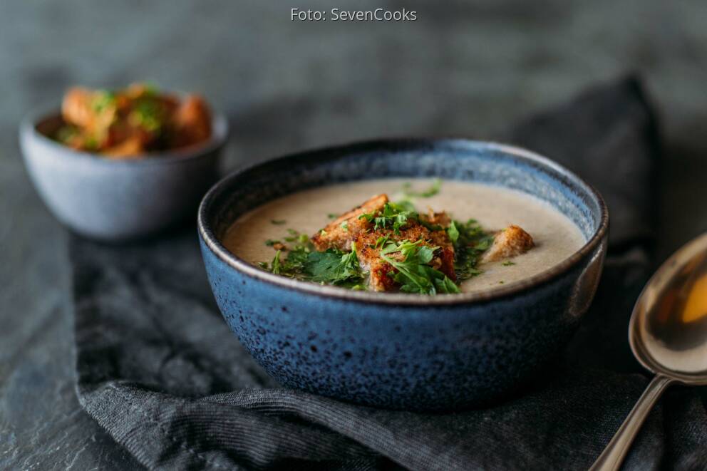 Vegane Pilzcremesuppe von SevenCooks