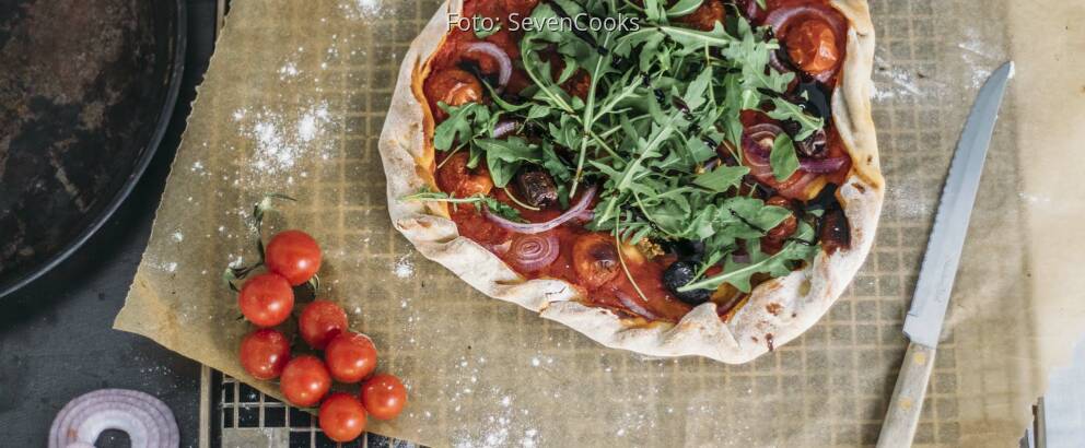 Veganes Rezept: Vegane Pizza aus Bierteig