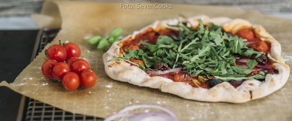 Veganes Rezept: Vegane Pizza aus Bierteig