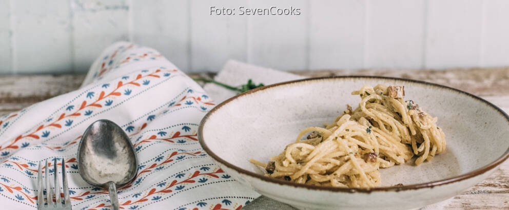 Veganes Rezept: Vegane Spaghetti Carbonara 2
