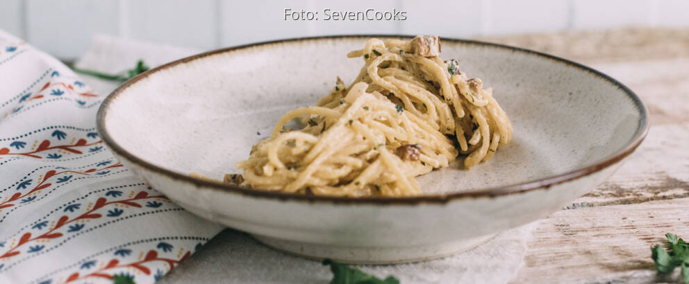 Veganes Rezept: Vegane Spaghetti Carbonara 3