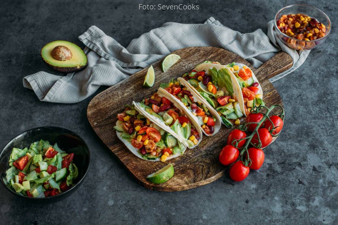 Veganes Rezept: Vegane Tacos mit Sojaschnetzeln 1