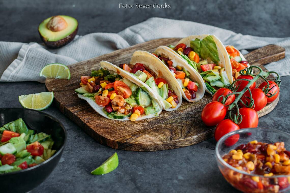 Veganes Rezept: Vegane Tacos mit Sojaschnetzeln 3