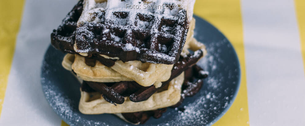 Veganes Rezept: Vegane Vanille-Schokolade-Waffeln
