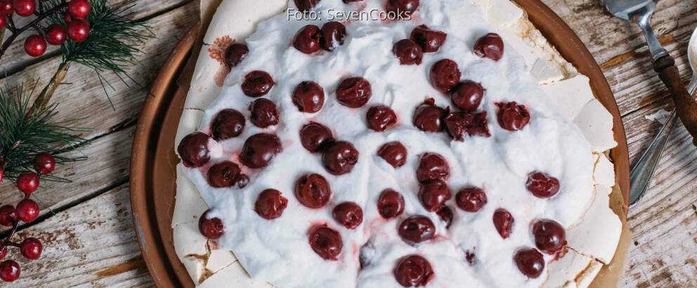 Veganes Rezept: Vegane Weihnachts-Pavlova