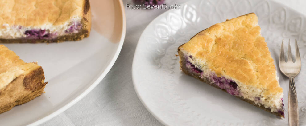 Veganes Rezept: Veganer Blueberry-Cheesecake
