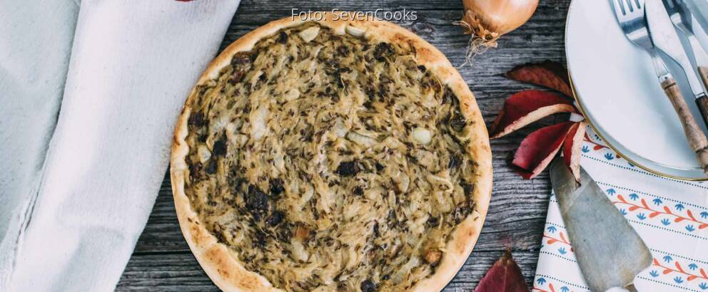 Veganes Rezept: Veganer Zwiebelkuchen
