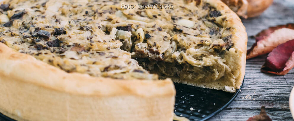 Veganes Rezept: Veganer Zwiebelkuchen