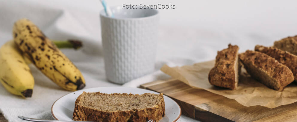 Veganes Rezept: Veganes Bananenbrot ohne Zucker