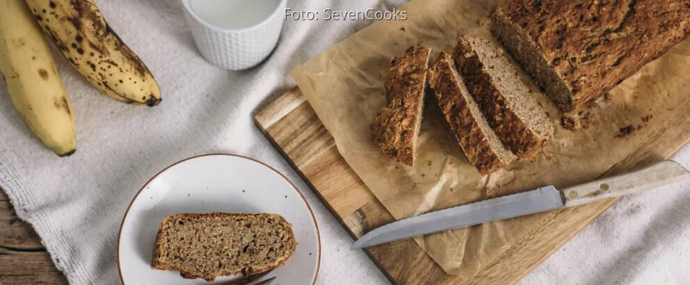 Veganes Rezept: Veganes Bananenbrot ohne Zucker