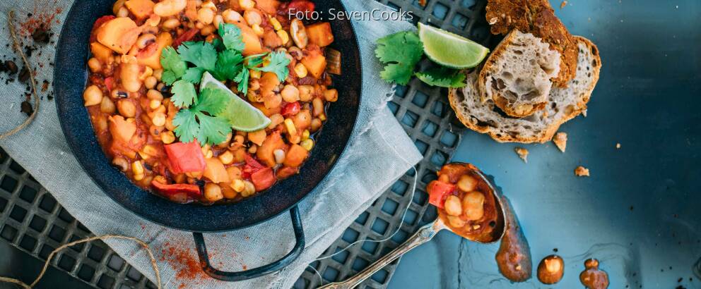 Veganes Rezept: Veganes Kichererbsen-Chili