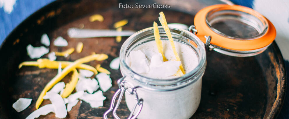 Veganes Rezept: Veganes Kokos Panna Cotta