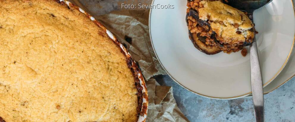 Veganes Rezept: veganes Linsen Auberginen Moussaka_2