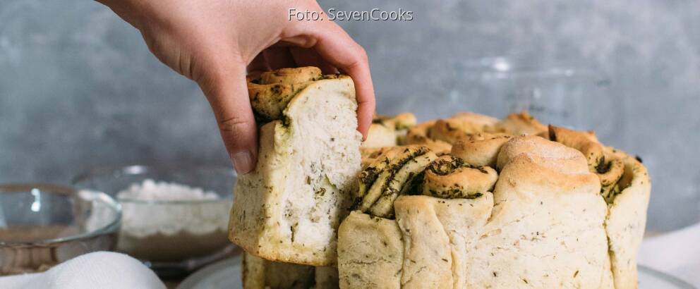 Veganes Rezept: Veganes Zupfbrot_3