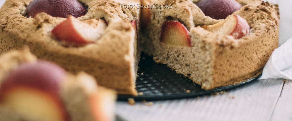 Veganes Rezept: Versunkener Pflaumenkuchen