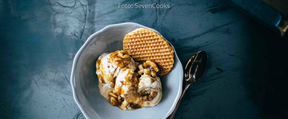 Veganes Rezept: Walnuss-Karamell-Eis