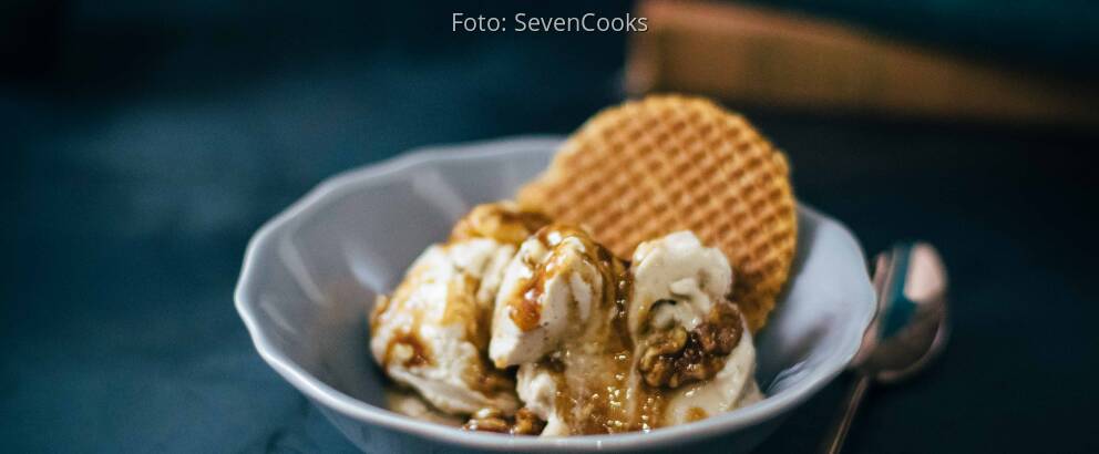 Veganes Rezept: Walnuss-Karamell-Eis