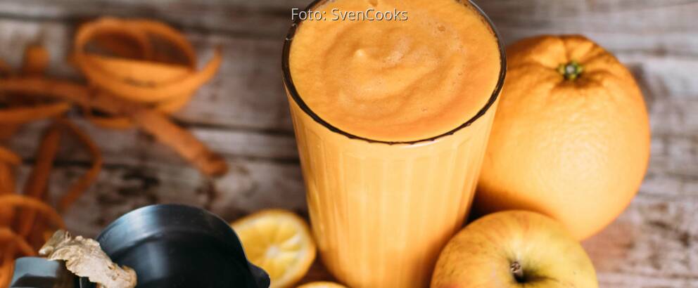 Veganes Rezept: Warmer Smoothie mit Karotte, Ingwer und Orange